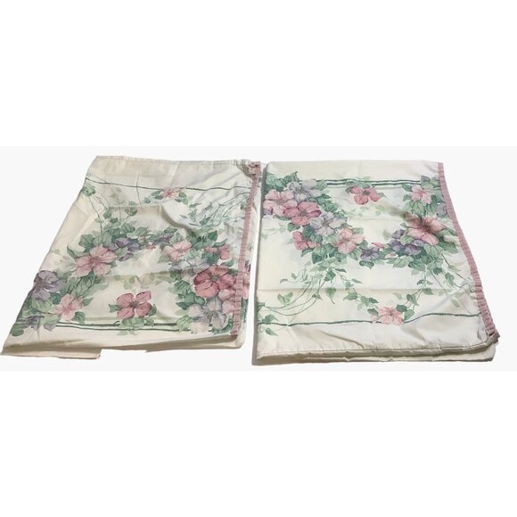 Sanderson Other - 2 Sanderson Floral Standard Pillowcases Pink Lavender Flowers Floral 30" x 19"